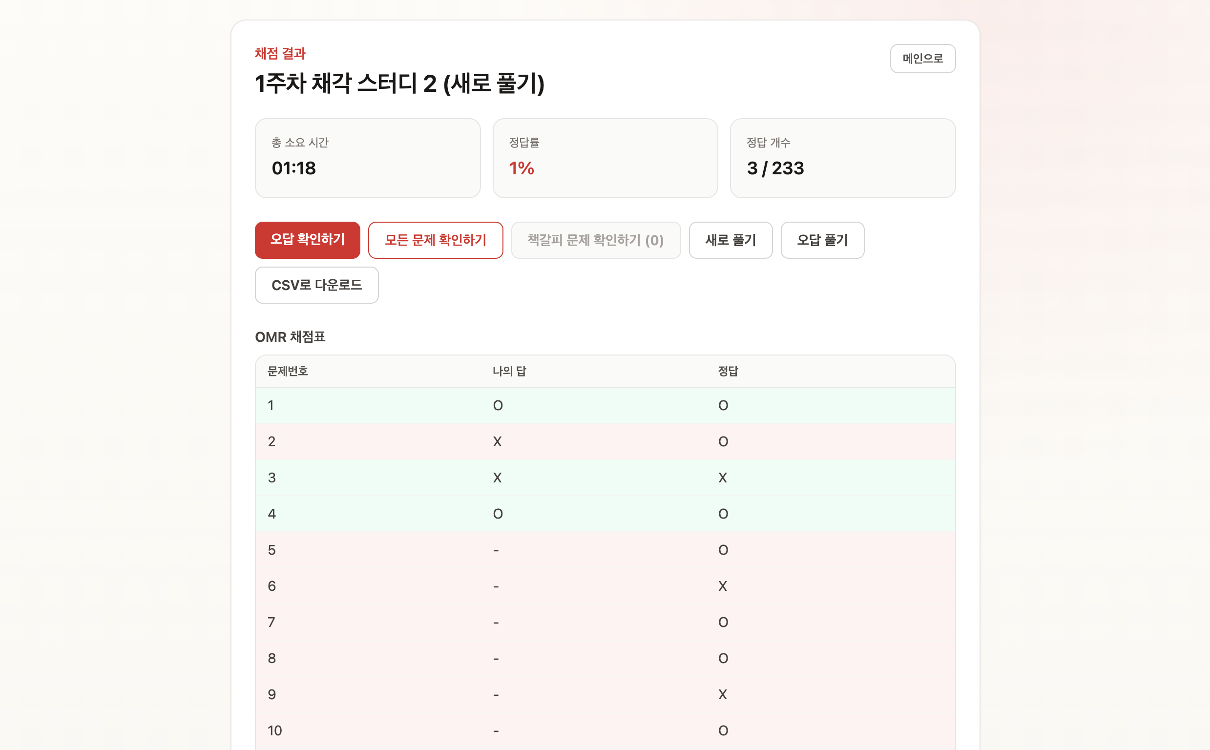 Law Solver result screen